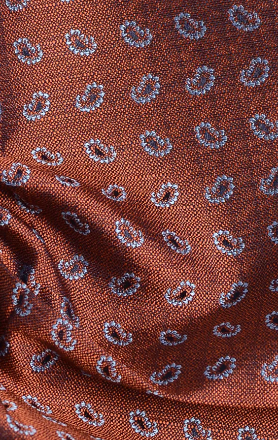 Rostbraun Paisley-Muster Einstecktuch - photo 1 Rostbraun Paisley-Muster Einstecktuch - photo 1