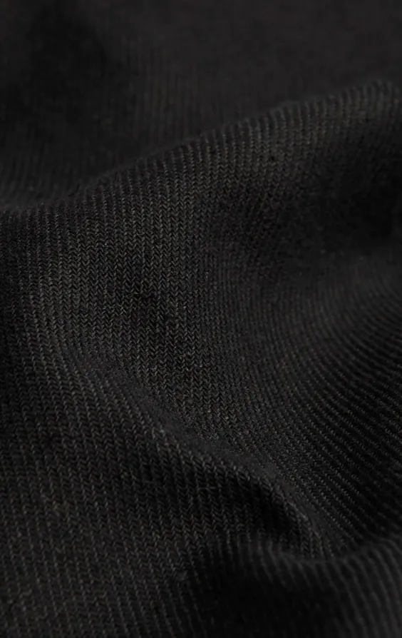 Schwarzes Weste aus Leinen-Twill - photo 3