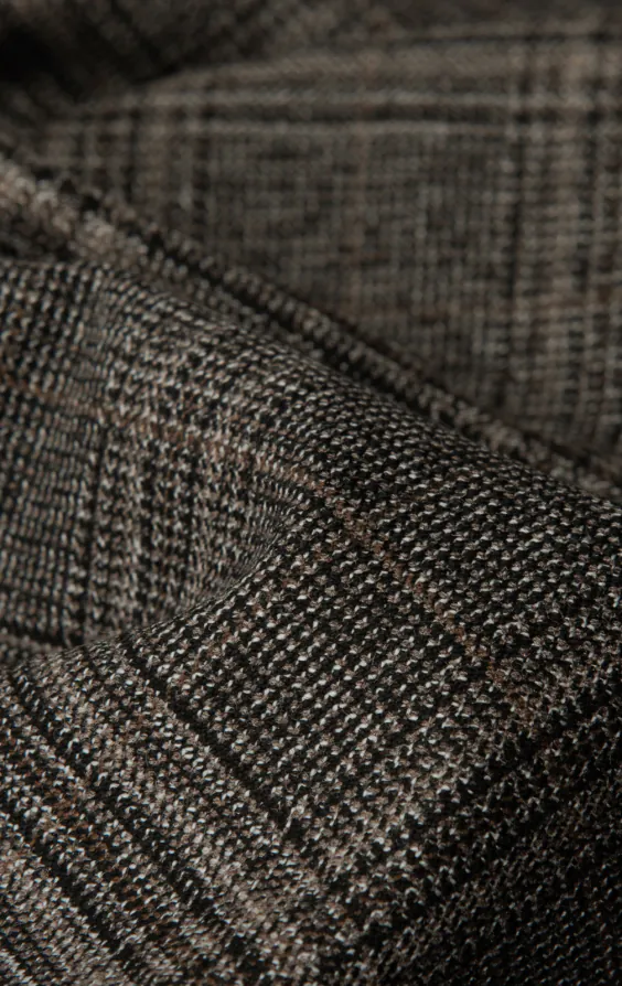 Braun karierte Anzugjacke - photo 6 Braun karierte Anzugjacke - photo 6