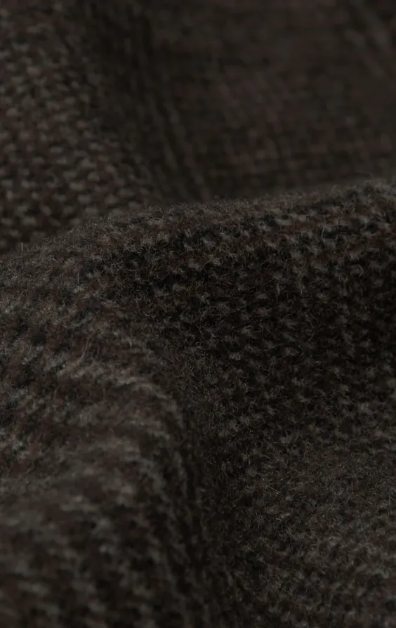 Braune Prince of Wales Tweed Karo Jackett mit aufgesetzten Taschen - photo 6 Braune Prince of Wales Tweed Karo Jackett mit aufgesetzten Taschen - photo 6