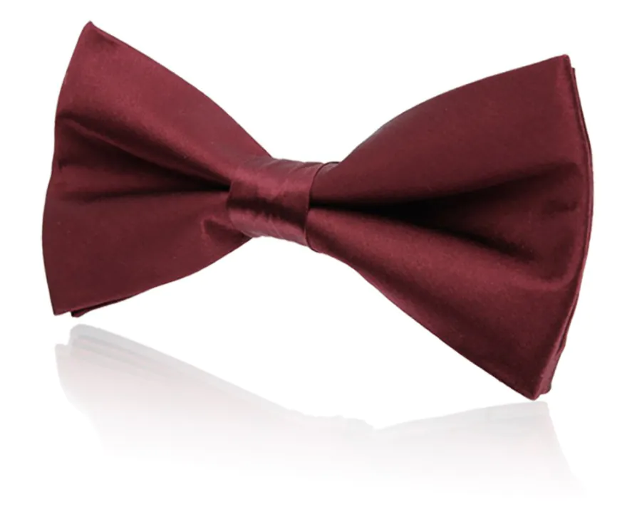 Set, Kummerbund und Fliege, Seide, weinrot - photo 1