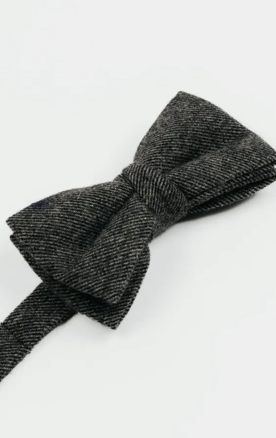 Dobell Tweed Fliege, Grauer Twill - photo 1