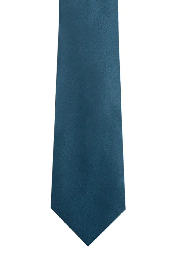 Krawatte, Dupion-Optik, Marokkanisch Blau - photo 1