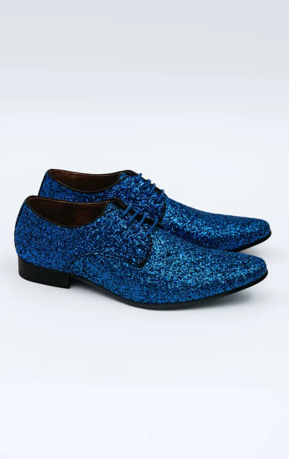 Schuhe, Blau, Glitzer