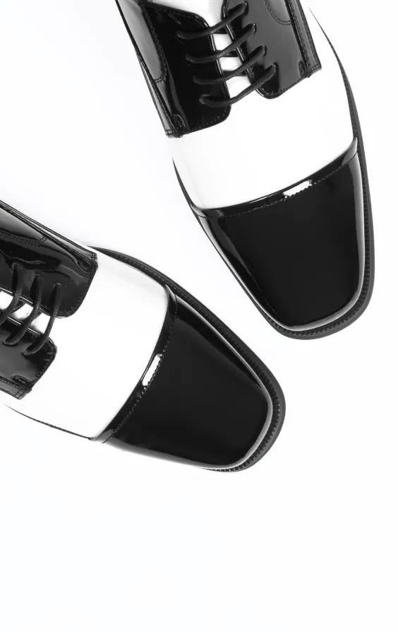 Kunstlederschuhe Vegas, schwarz-weiß - photo 1