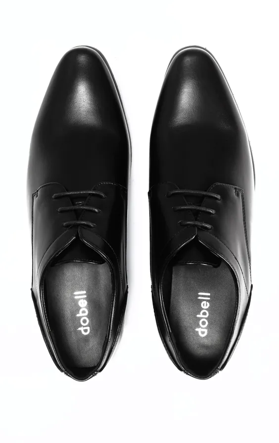 Schwarze schlichte Derby Schuhe - photo 2