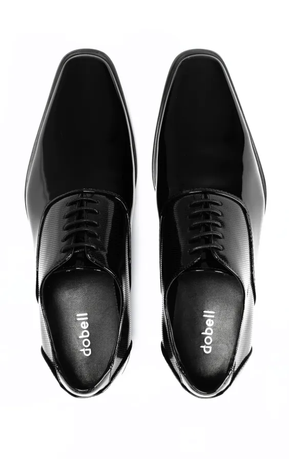 Moderner Abendschuh, schwarz, Oxfordstil - photo 2