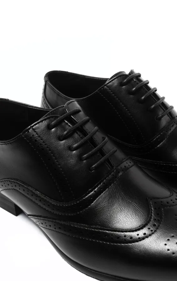 Schwarze Oxford Brogue Schuhe - photo 3