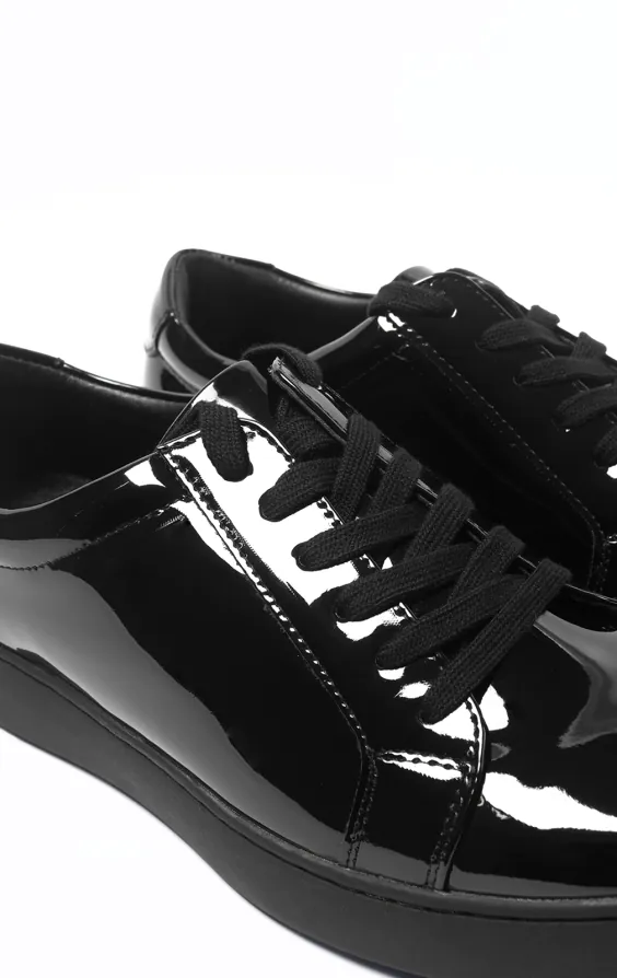 Schwarzer Lack Trainer - photo 3