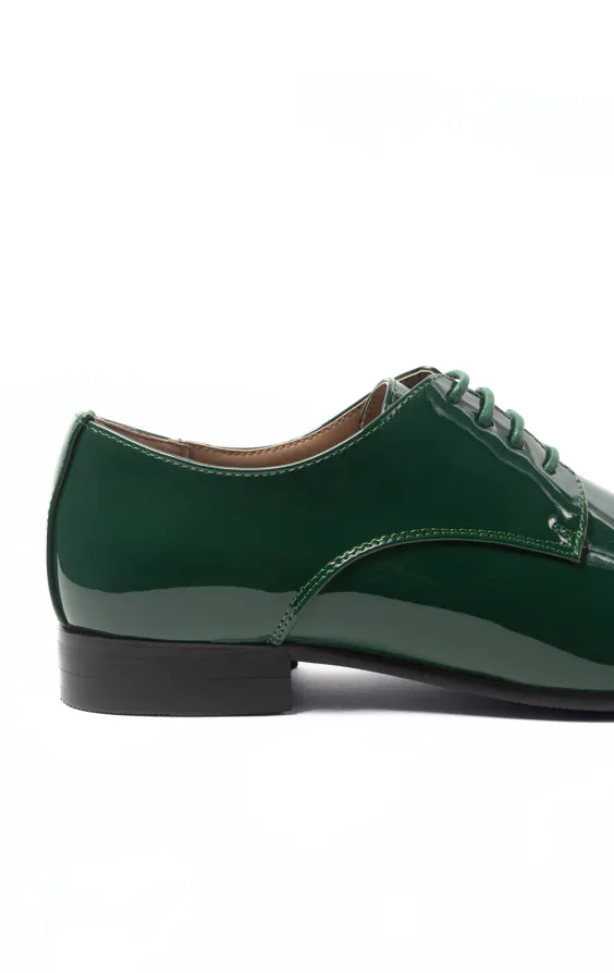 Moderne Dunkelgrüne Lackschuhe - photo 4 Moderne Dunkelgrüne Lackschuhe - photo 4