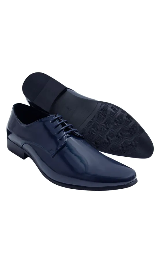 Moderne Blau Lackschuhe - photo 2