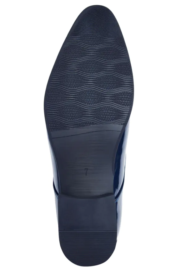 Moderne Blau Lackschuhe - photo 4