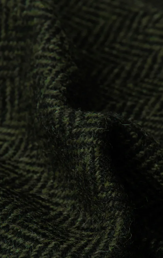 Grüne Tweed Weste mit Fischgrätmuster mit aufgesetzten Taschen - photo 4 Grüne Tweed Weste mit Fischgrätmuster mit aufgesetzten Taschen - photo 4