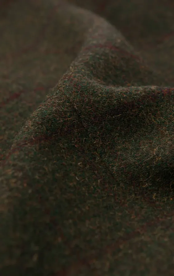 Tweed Hosen, Grün, Großes Karo - photo 3