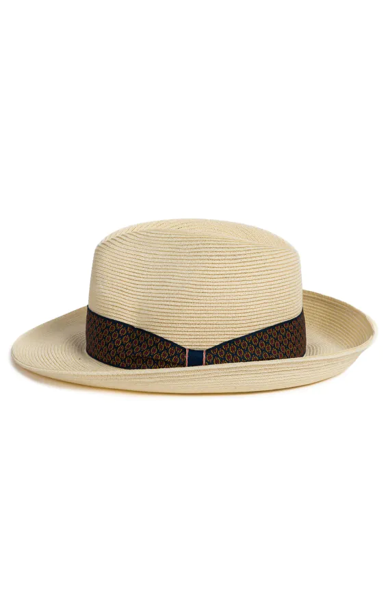 Beige faltbarer Panamahut