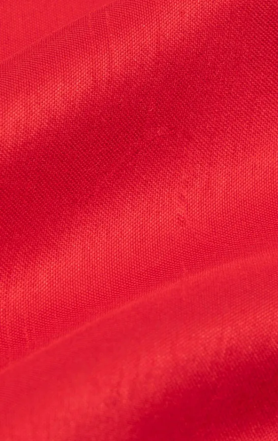 Rotes Einstecktuch, Dupion-Optik - photo 1