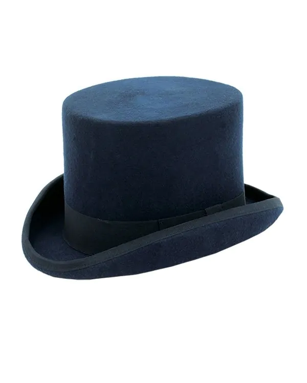 Dobell Zylinder, Marineblau, 100% Wollfilz Dobell Zylinder, Marineblau, 100% Wollfilz