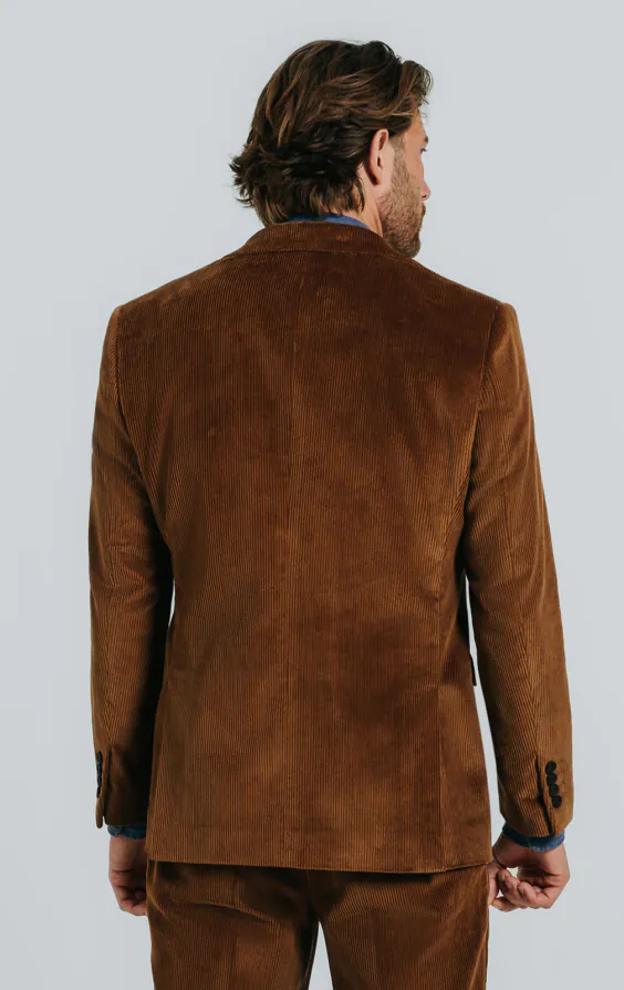 Mittelbraun Cordjacke - photo 1