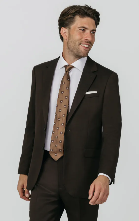Braun Twill Anzug Jackett Braun Twill Anzug Jackett