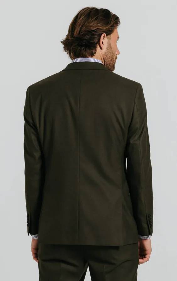 Dunkelgrün Twill Anzug Jackett - photo 1 Dunkelgrün Twill Anzug Jackett - photo 1