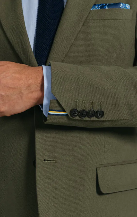 Grün Anzug aus Leinen-Twill - photo 4 Grün Anzug aus Leinen-Twill - photo 4