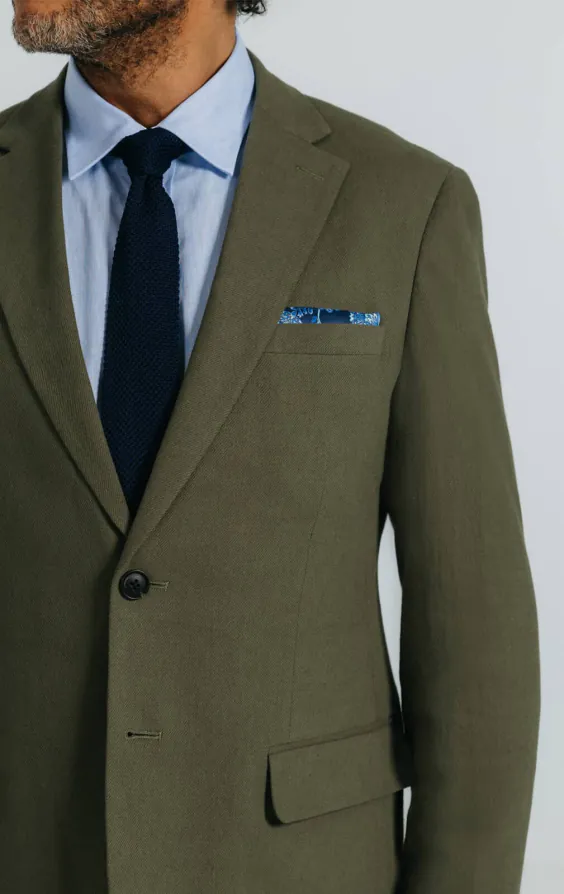 Grün Anzug aus Leinen-Twill - photo 5 Grün Anzug aus Leinen-Twill - photo 5