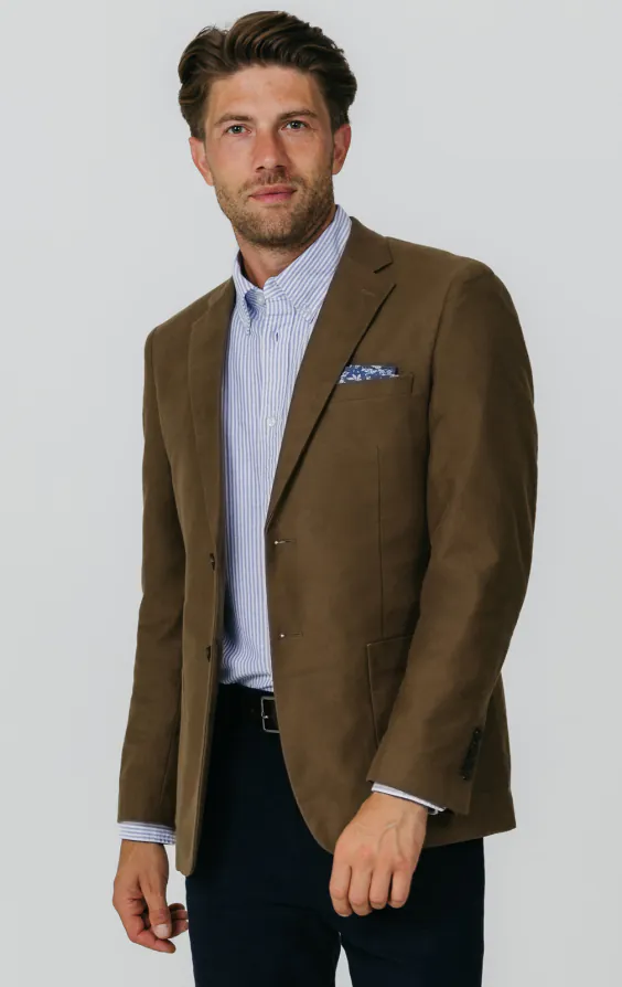 Taupe Moleskin Jacke Taupe Moleskin Jacke