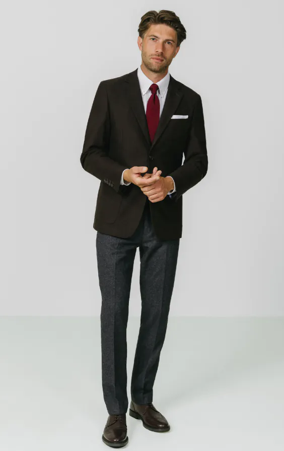 Dunkelbraune Moleskin Jacke - photo 1