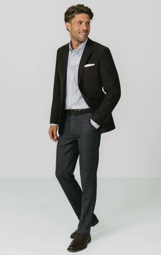 Dunkelbraune Moleskin Jacke - photo 2