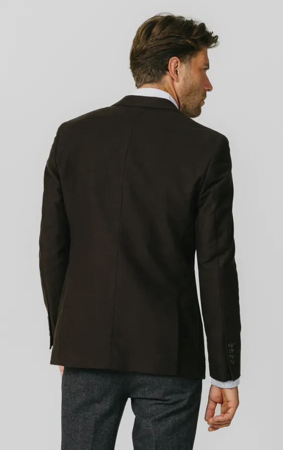 Dunkelbraune Moleskin Jacke - photo 6