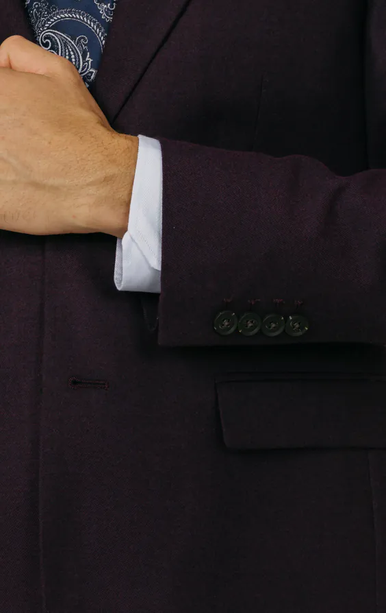 Brombeer Twill Anzugjacke - photo 4 Brombeer Twill Anzugjacke - photo 4