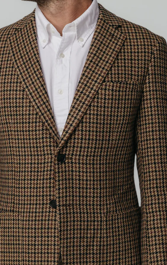 Braune Hahnentritt Tweed Jackett - photo 3 Braune Hahnentritt Tweed Jackett - photo 3