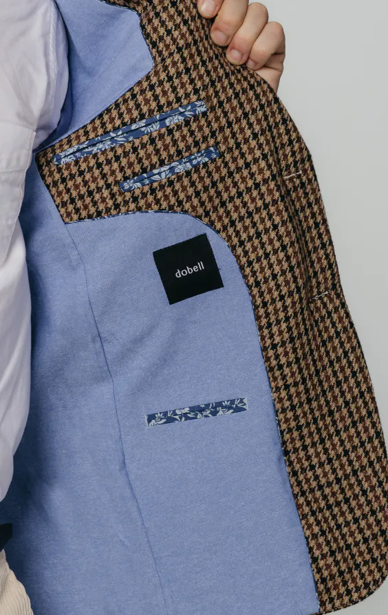 Braune Hahnentritt Tweed Jackett - photo 4 Braune Hahnentritt Tweed Jackett - photo 4