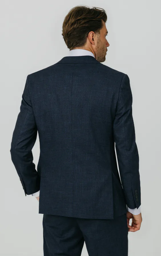 Blau gewebter Anzugjacke - photo 5 Blau gewebter Anzugjacke - photo 5