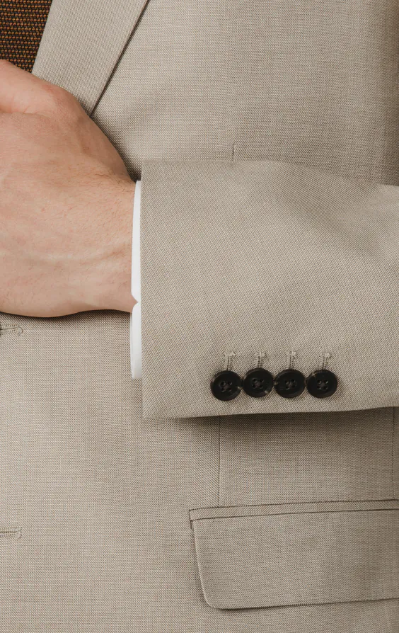 Stone Sharkskin Anzug Jackett - photo 2