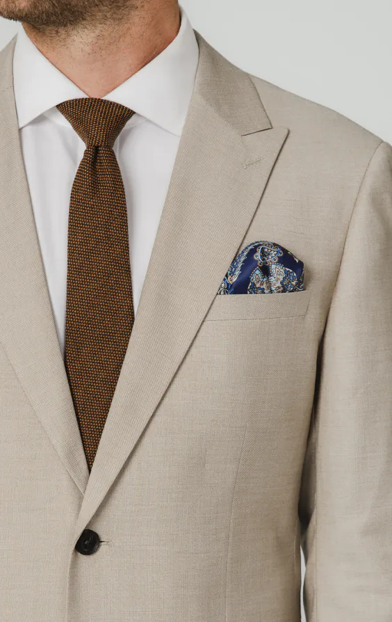 Stone Sharkskin Anzug Jackett - photo 3