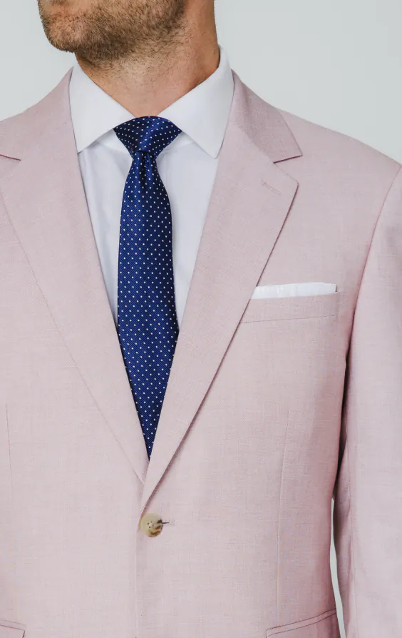 Rosa Sharkskin Anzug Jackett - photo 3