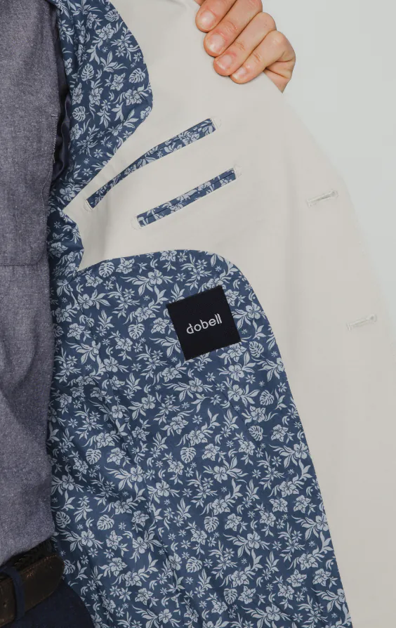 Hellgrau Jacke aus Baumwoll-Twill - photo 4 Hellgrau Jacke aus Baumwoll-Twill - photo 4
