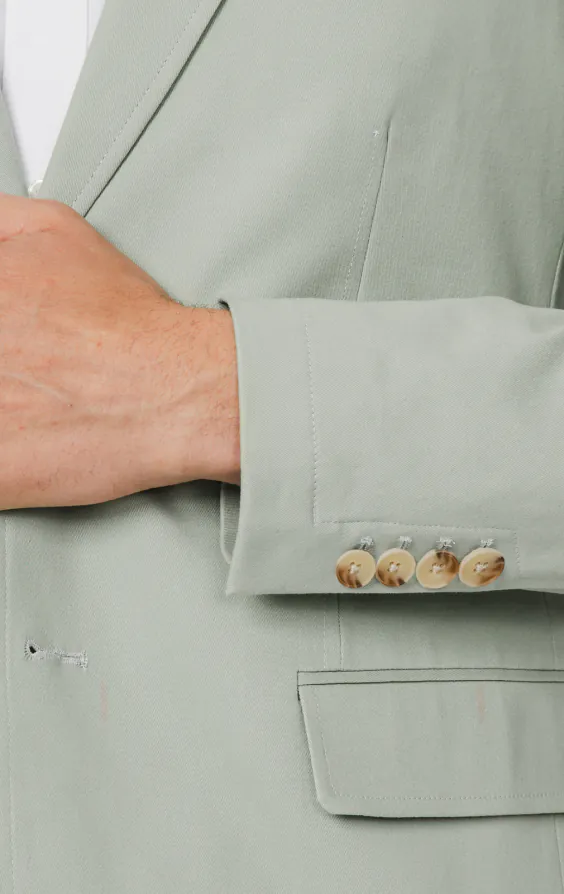 Salbeigrün Jacke aus Baumwoll-Twill - photo 2