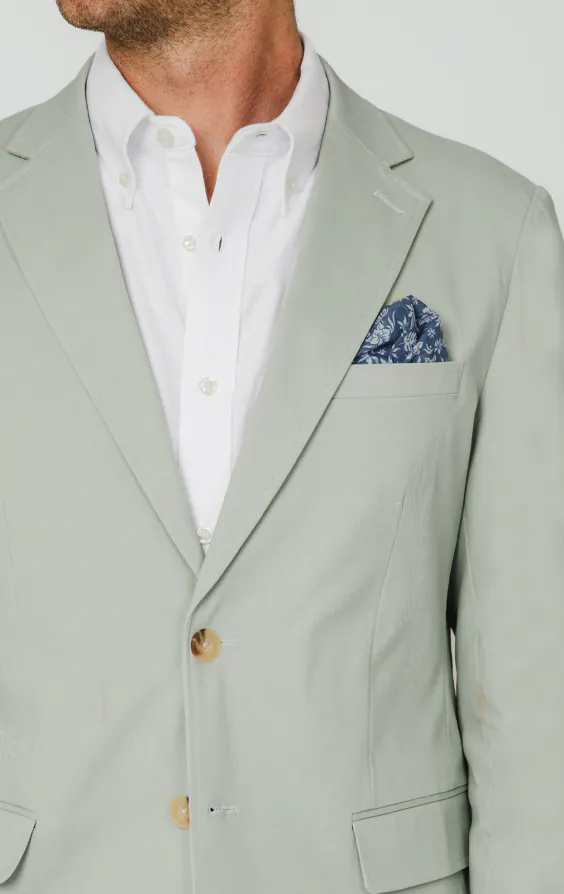 Salbeigrün Jacke aus Baumwoll-Twill - photo 3