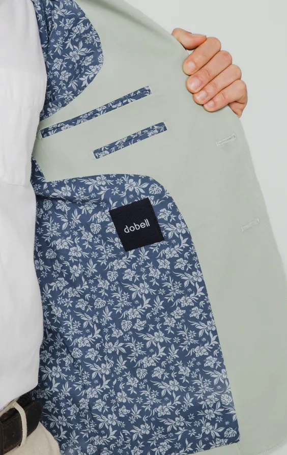 Salbeigrün Jacke aus Baumwoll-Twill - photo 4