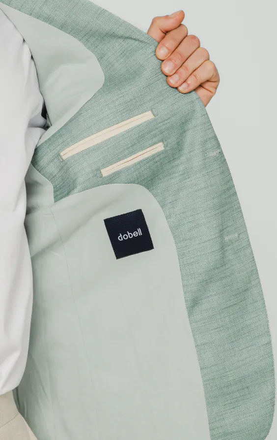 Aquagrün Jacke aus strukturiertem Gewebe - photo 4