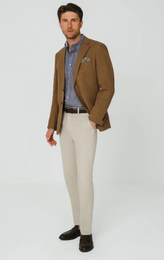 Mittelbraune Ramie-Jacke - photo 1 Mittelbraune Ramie-Jacke - photo 1
