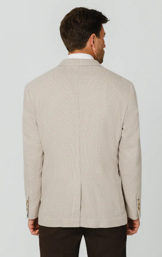 Beige Jacke mit Prince-of-Wales-Karomuster - photo 5
