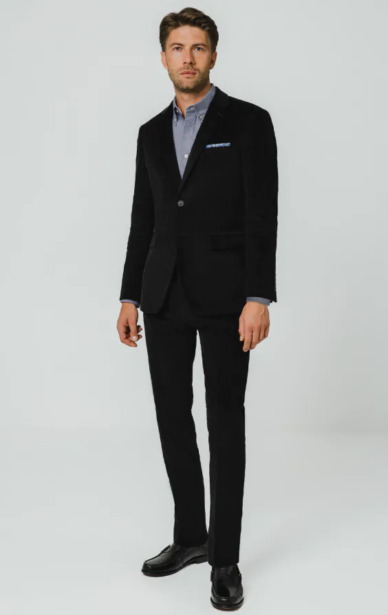 Schwarz Cordjacke - photo 1