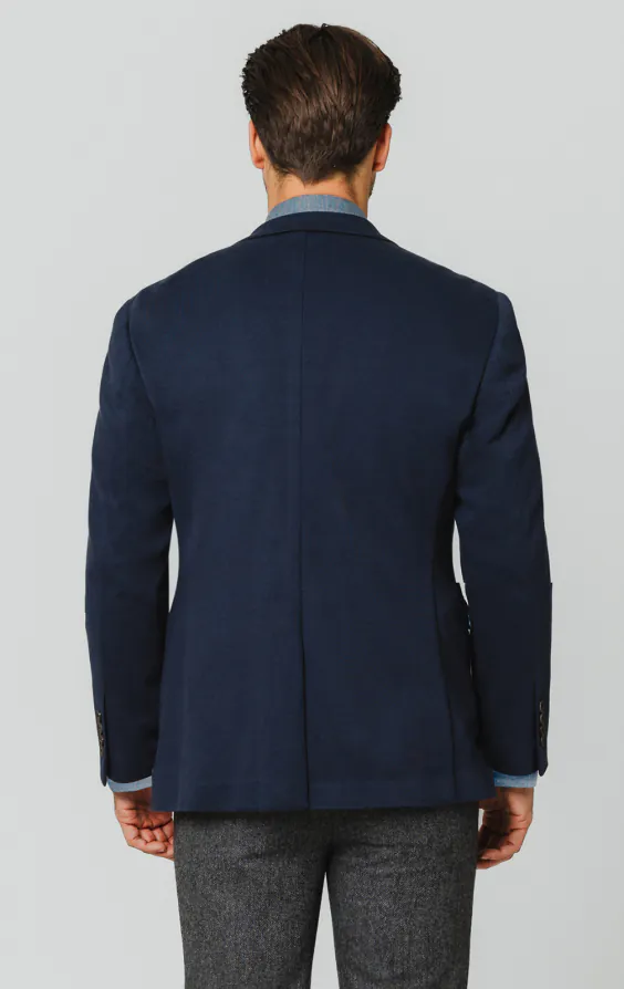 Marineblaue Jacke aus Baumwollpiqué - photo 5 Marineblaue Jacke aus Baumwollpiqué - photo 5