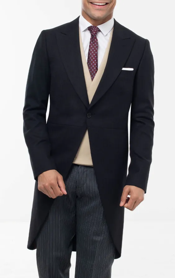 Cut-Jacke, schwarz, Fischgrätenmuster Cut-Jacke, schwarz, Fischgrätenmuster
