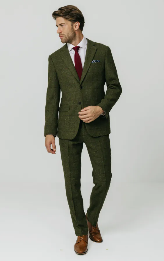 Dobell Tweed Jackett, Grün, Großes Karo - photo 1 Dobell Tweed Jackett, Grün, Großes Karo - photo 1