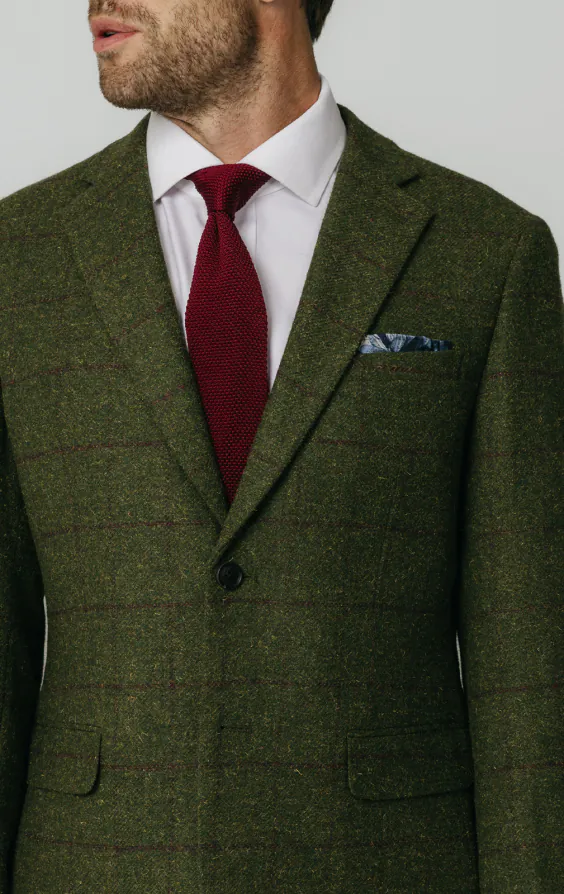 Dobell Tweed Jackett, Grün, Großes Karo - photo 3 Dobell Tweed Jackett, Grün, Großes Karo - photo 3
