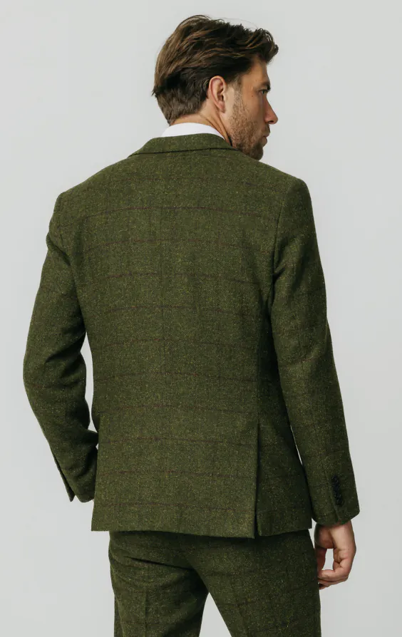 Dobell Tweed Jackett, Grün, Großes Karo - photo 5 Dobell Tweed Jackett, Grün, Großes Karo - photo 5
